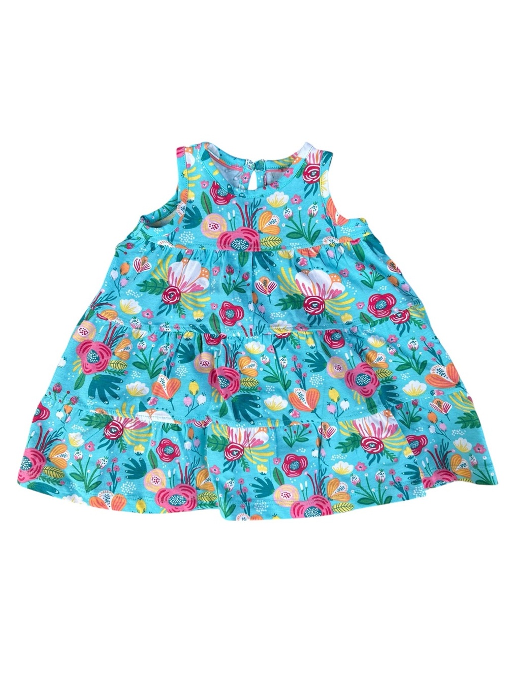 Rufflebutts Baby Girls Bright Summer Sundress 3-6 Months‎ EUC